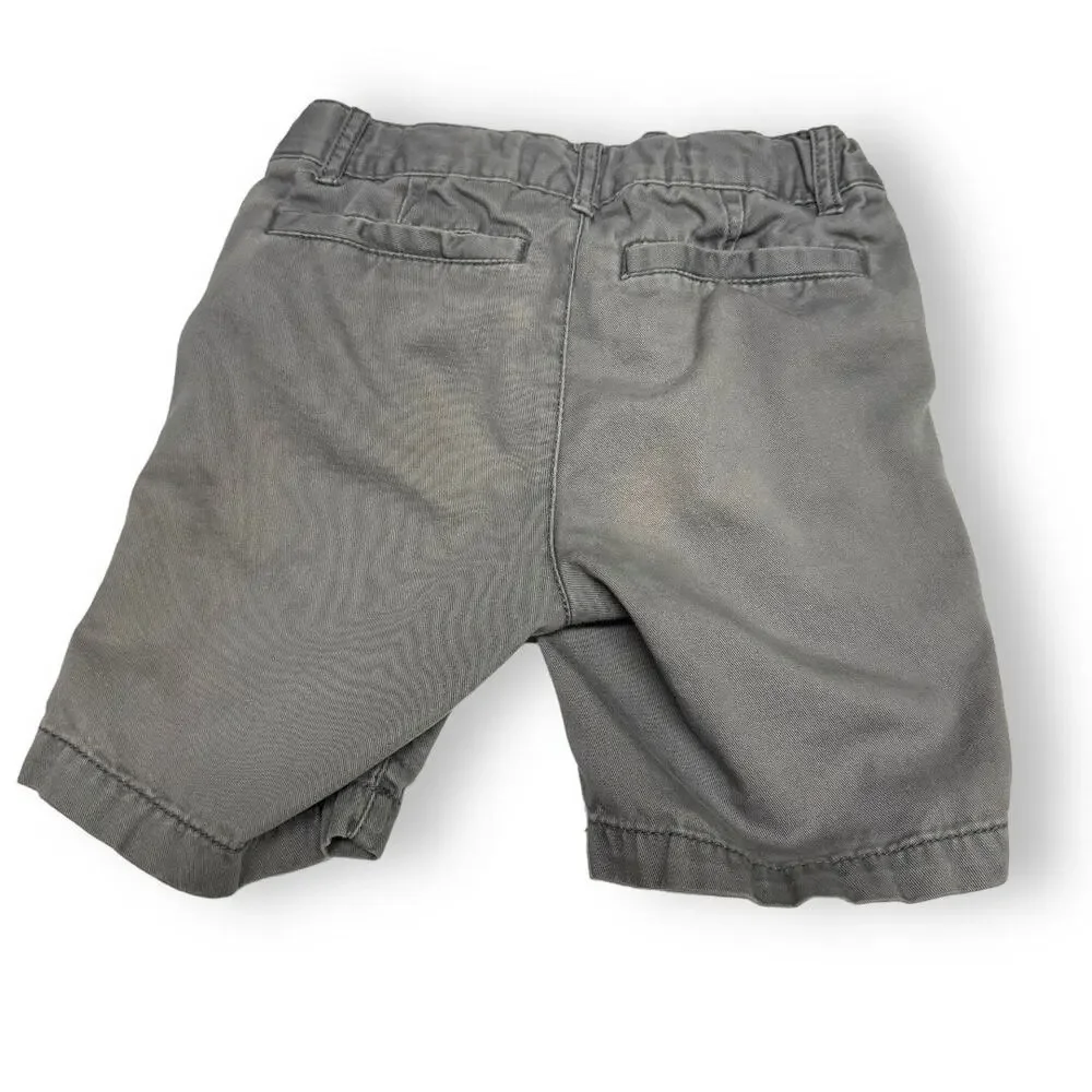 The Children's Place Boys Shorts Size 5 Gray‎ Adjustable Waist Cotton
